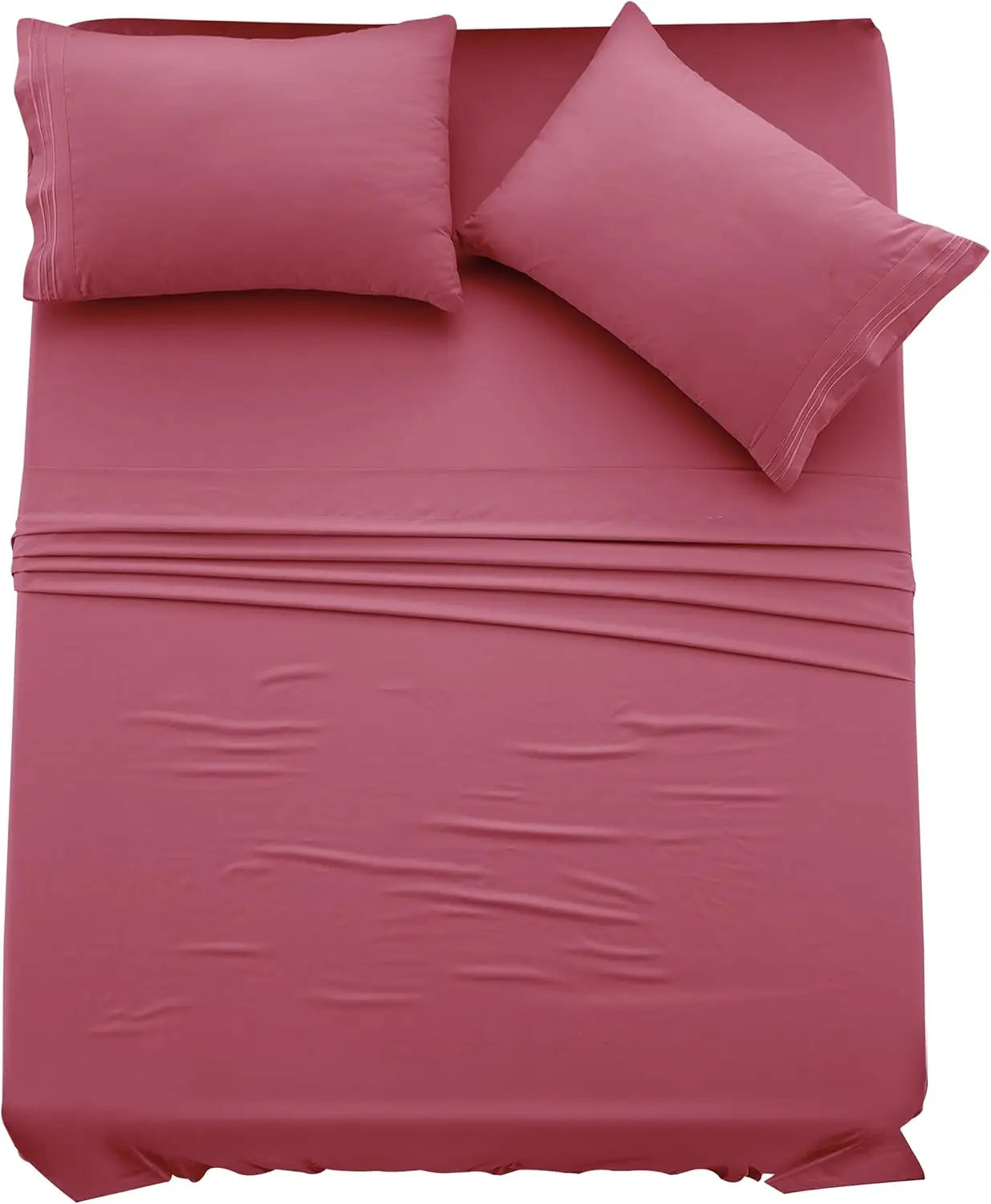 Bed Sheet Set,  4 PC Brushed Microfiber
