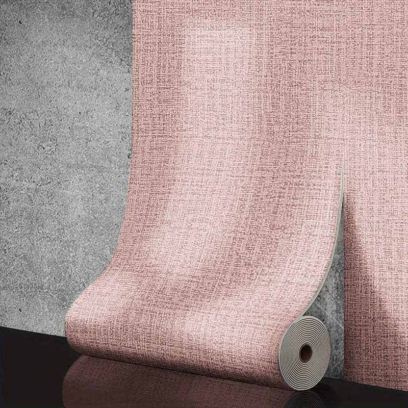 50cm solid linen self-adhesive wallpaper