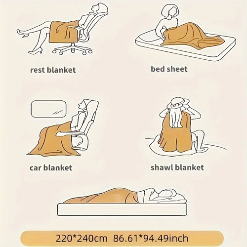 1pc Weighted Fleece Blanket