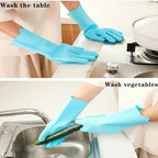 Pet Bathing Silicone Scrubber Mitt Bite-Resistant