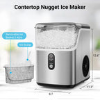 Countertop Self-Cleaning Portable Ice Machine, Ice Scoop