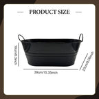 Metal Oval Galvanized Bucket