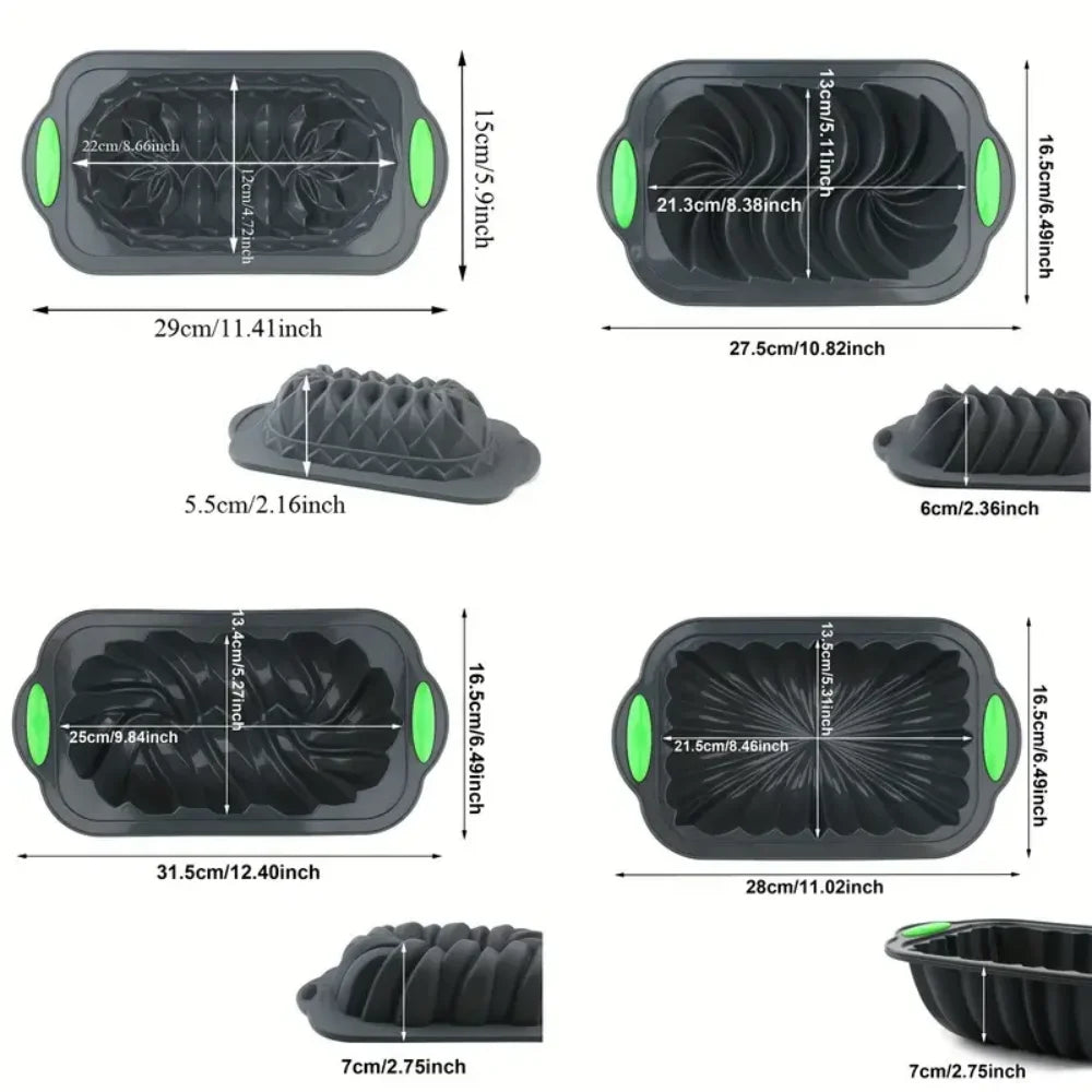Silicone non-stick bread pan