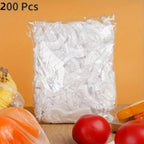 100/200/300 Plastic Bags, Disposable Plastic Food Storage