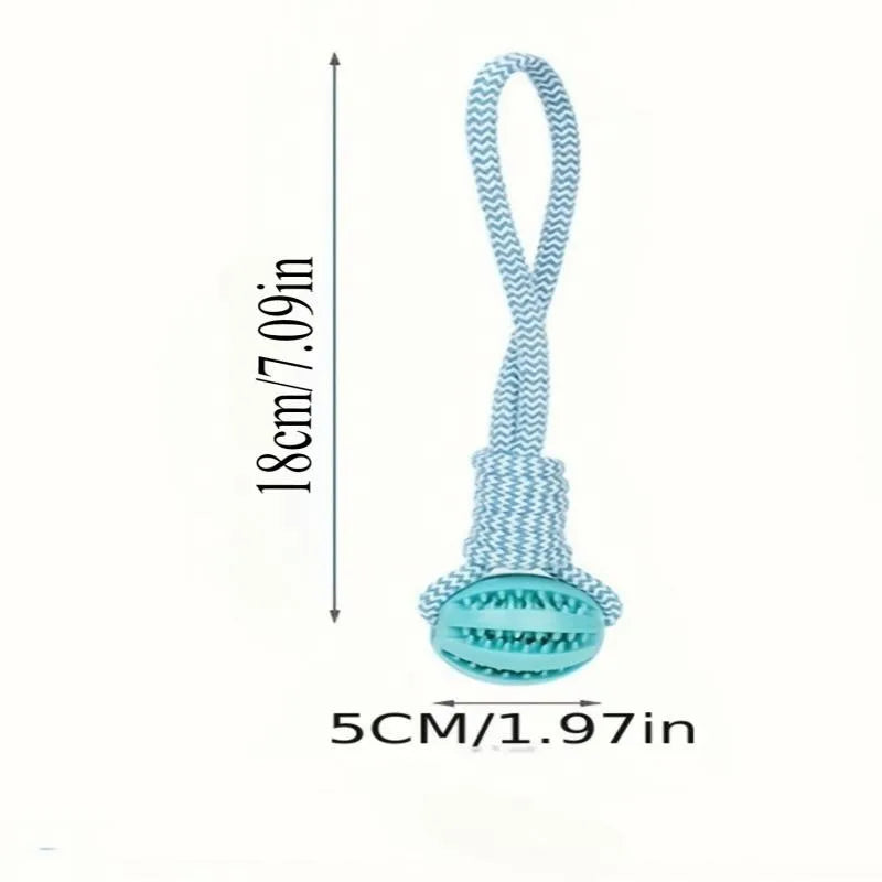 Interactive Dog Toy Rope, Treat Dispenser Ball