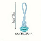 Interactive Dog Toy Rope, Treat Dispenser Ball