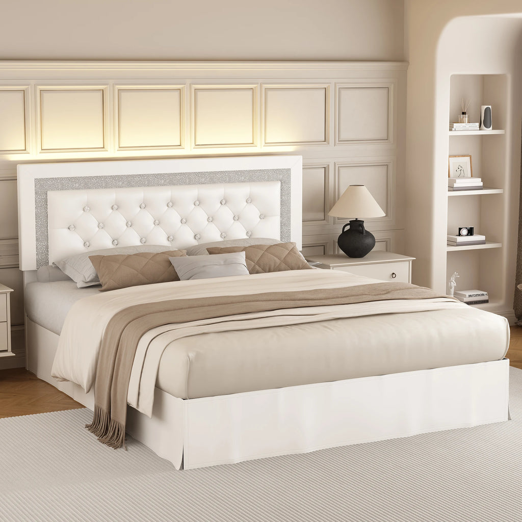 Queen Bed Frame/ LED Lights