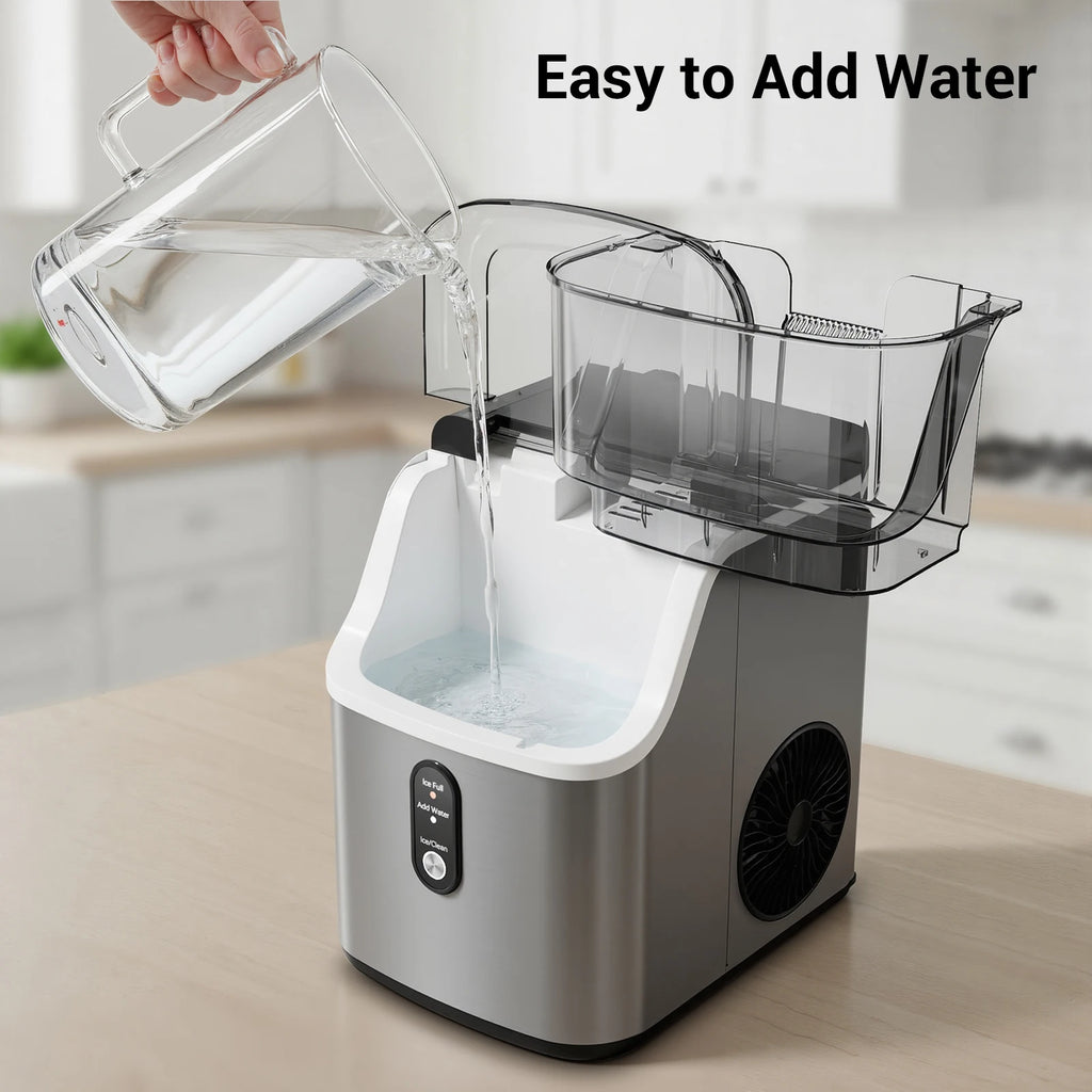 Countertop Self-Cleaning Portable Ice Machine, Ice Scoop