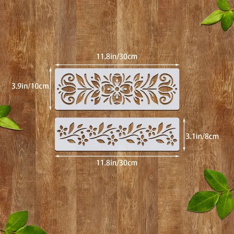 13PCS  Border Pattern Painting Stencil Set
