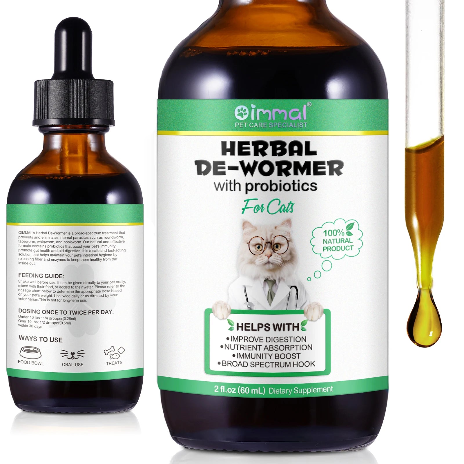 Cats Broad Spectrum Treatment, Liquid