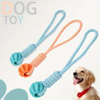 Interactive Dog Toy Rope, Treat Dispenser Ball