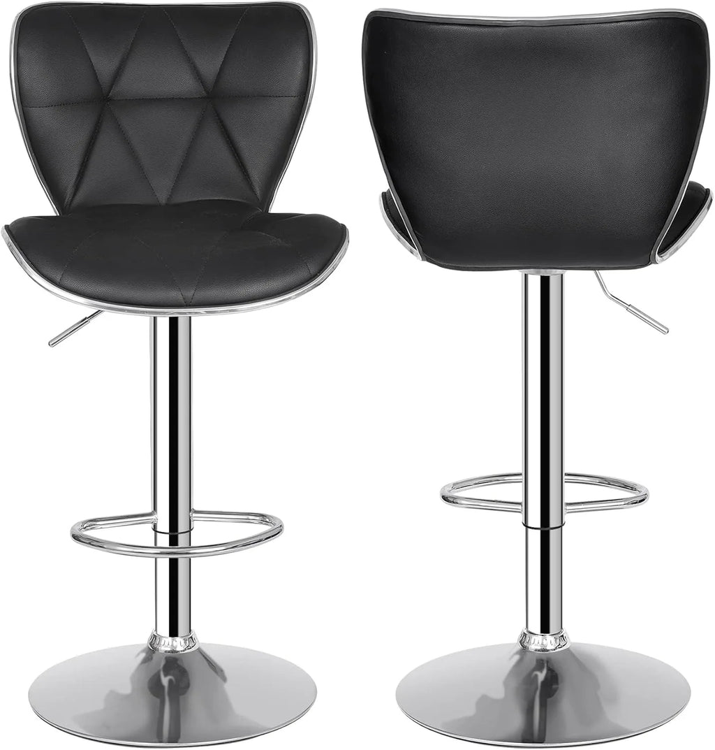 Adjustable Swivel Barstools Set of 2