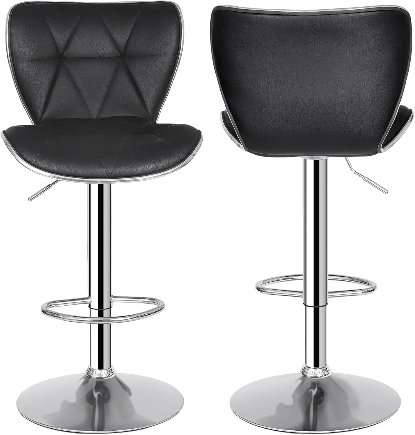 Adjustable Swivel Barstools Set of 2