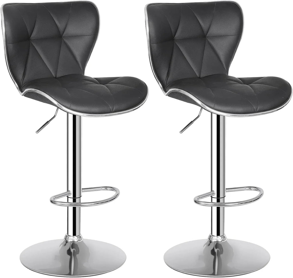 Adjustable Swivel Barstools Set of 2