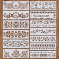 13PCS  Border Pattern Painting Stencil Set
