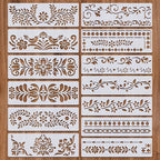 13PCS  Border Pattern Painting Stencil Set