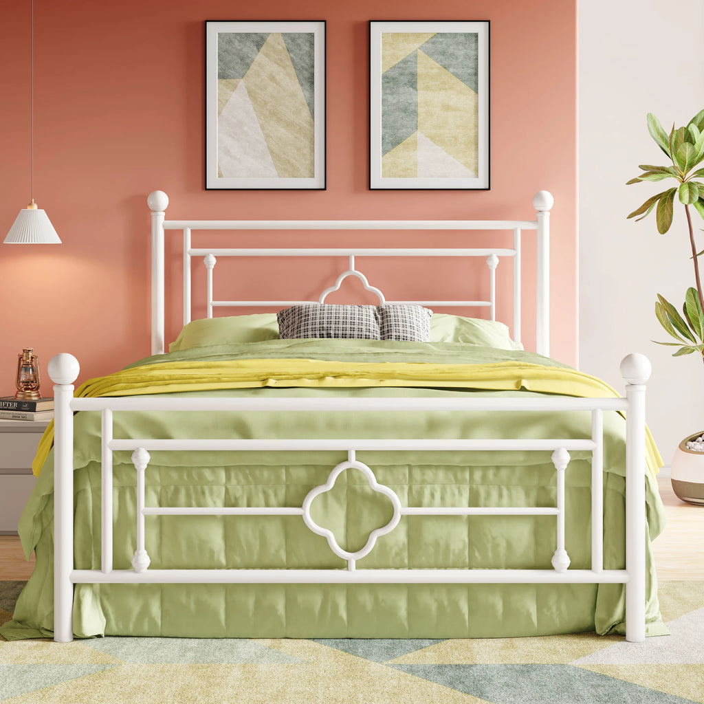 Platform Bed Frame, Vintage Victorian