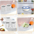 Dual Bowl Automatic Ice Cream Maker