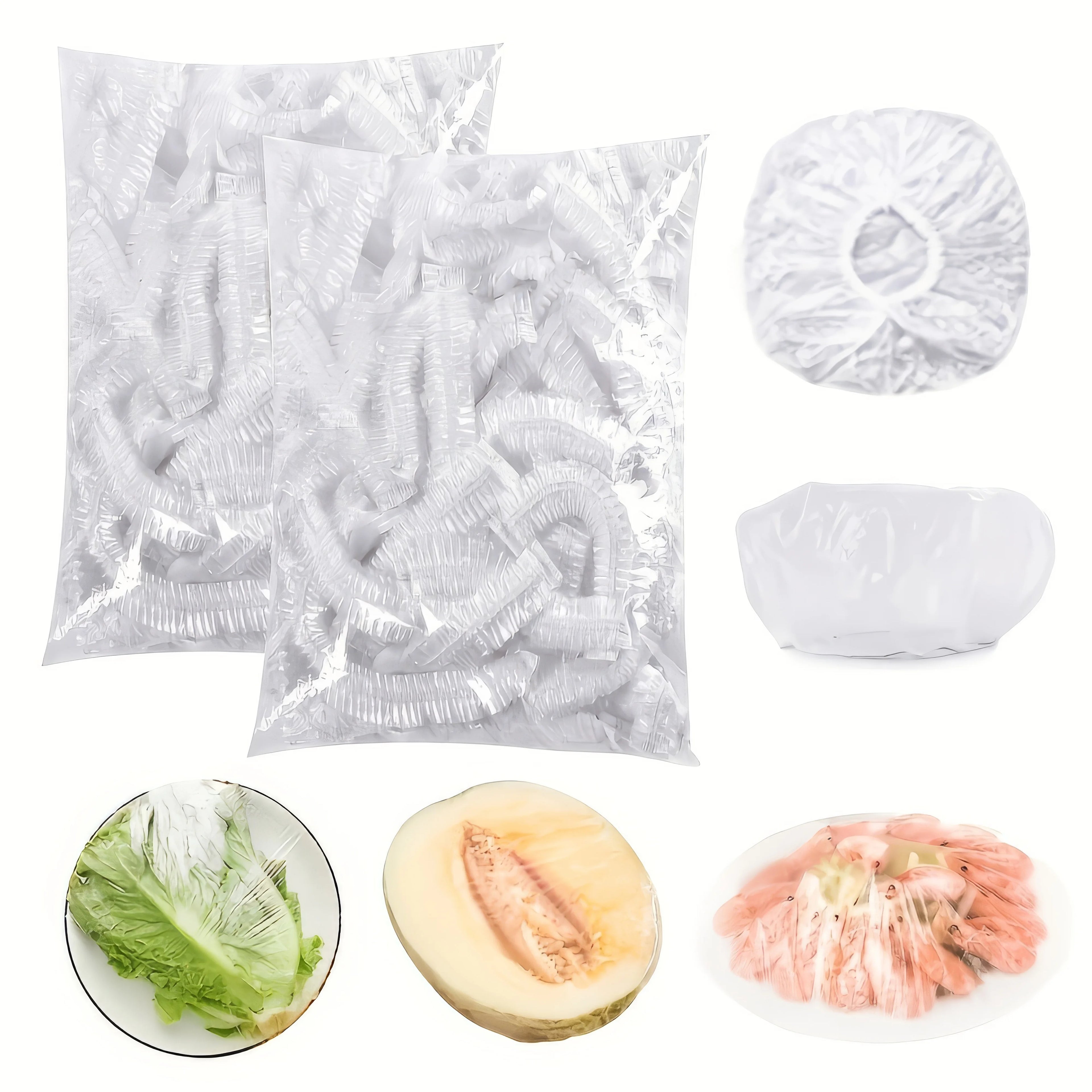 100/200/300 Plastic Bags, Disposable Plastic Food Storage