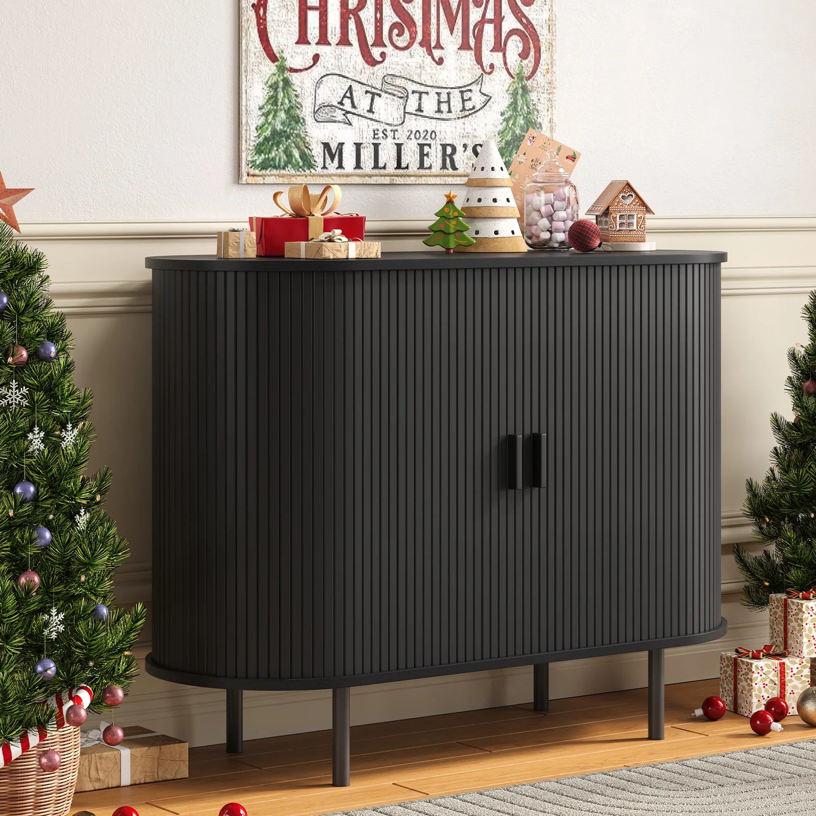 Storage Cabinet with Sliding Door