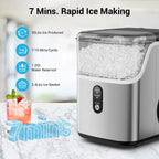 Countertop Self-Cleaning Portable Ice Machine, Ice Scoop