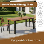 Patio Dining Table with Umbrella Hole
