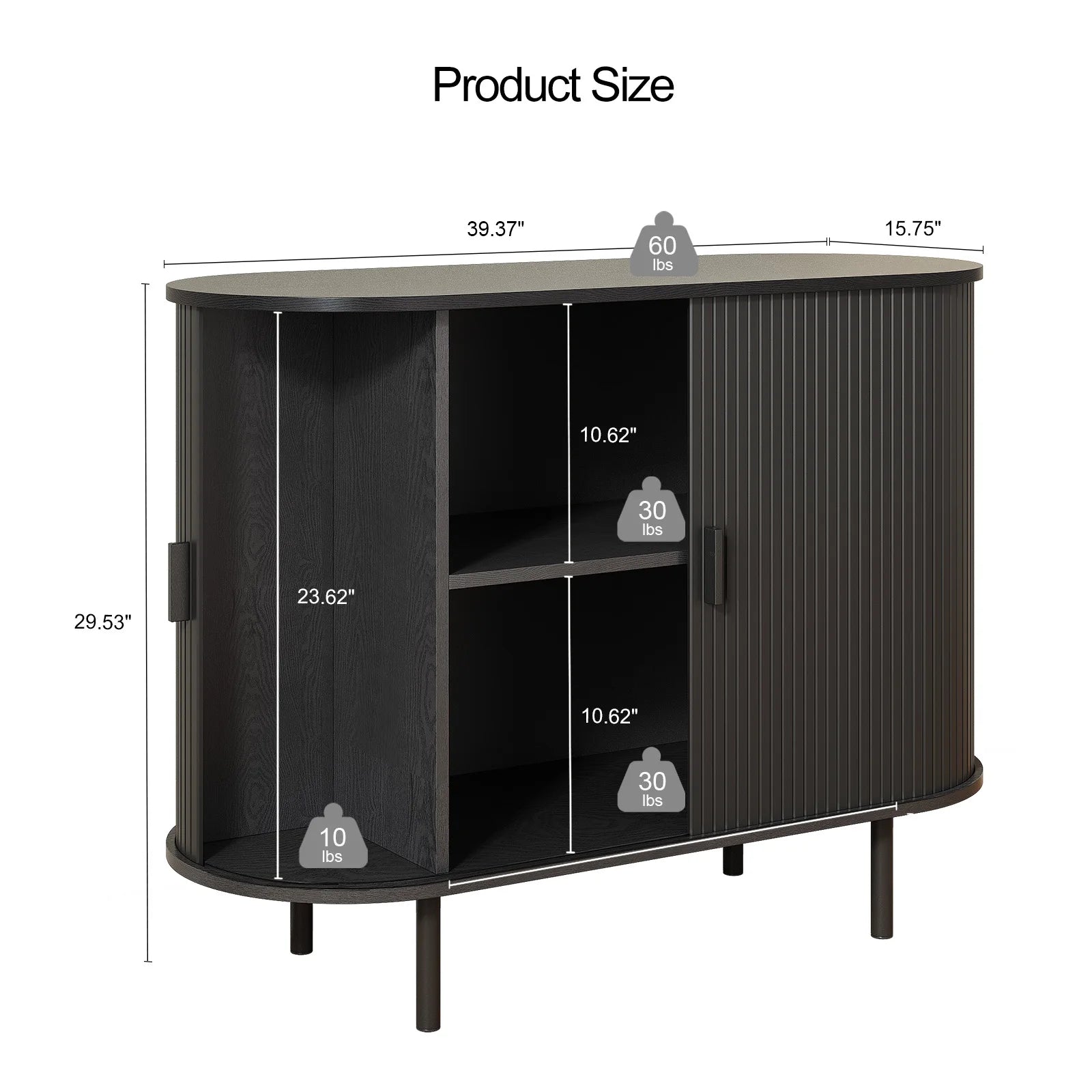 Storage Cabinet with Sliding Door