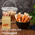 Chicken Wrapped Rawhide Sticks, Dog Treats