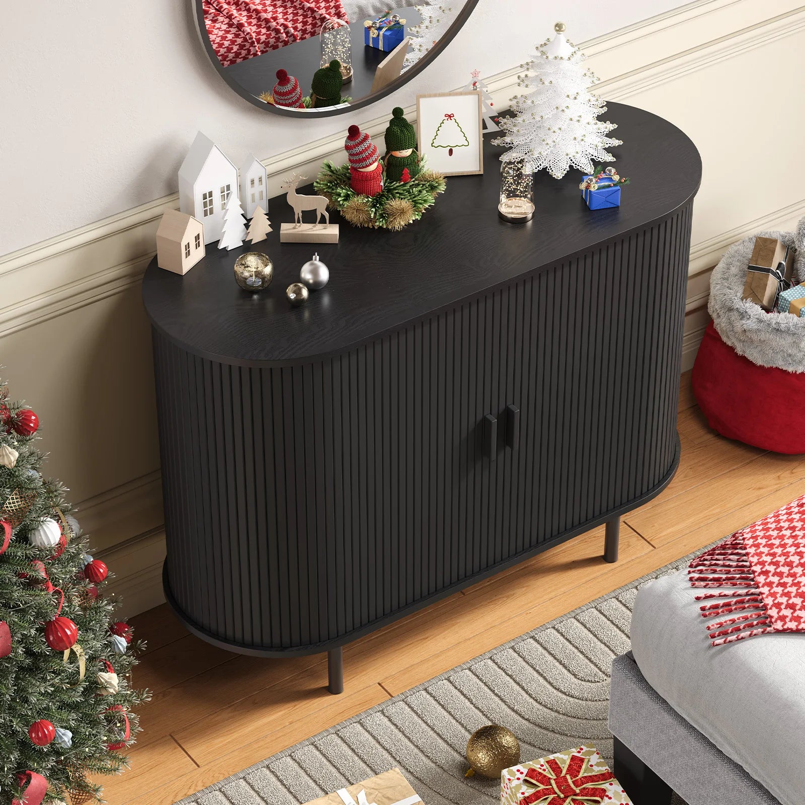 Storage Cabinet with Sliding Door