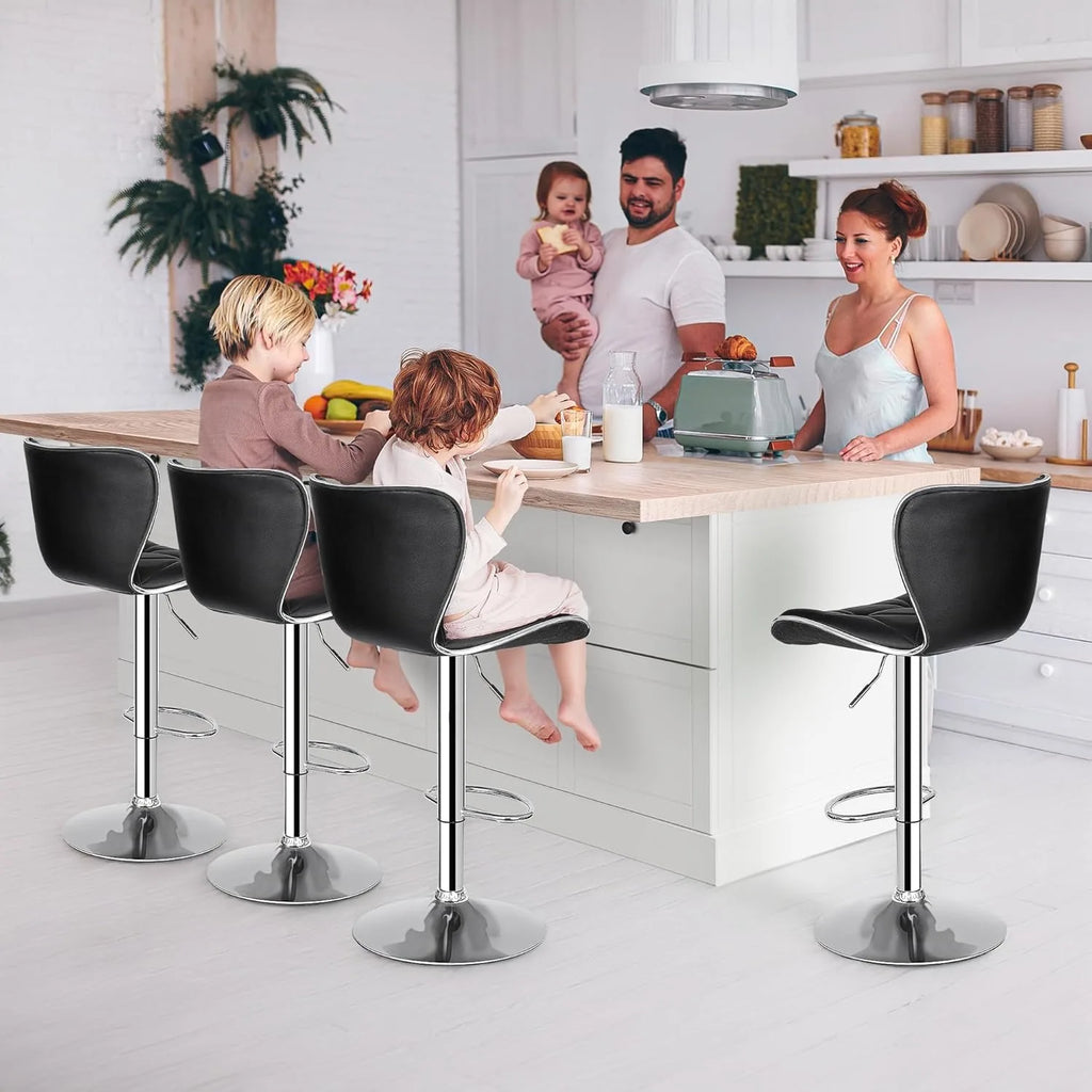 Adjustable Swivel Barstools Set of 2