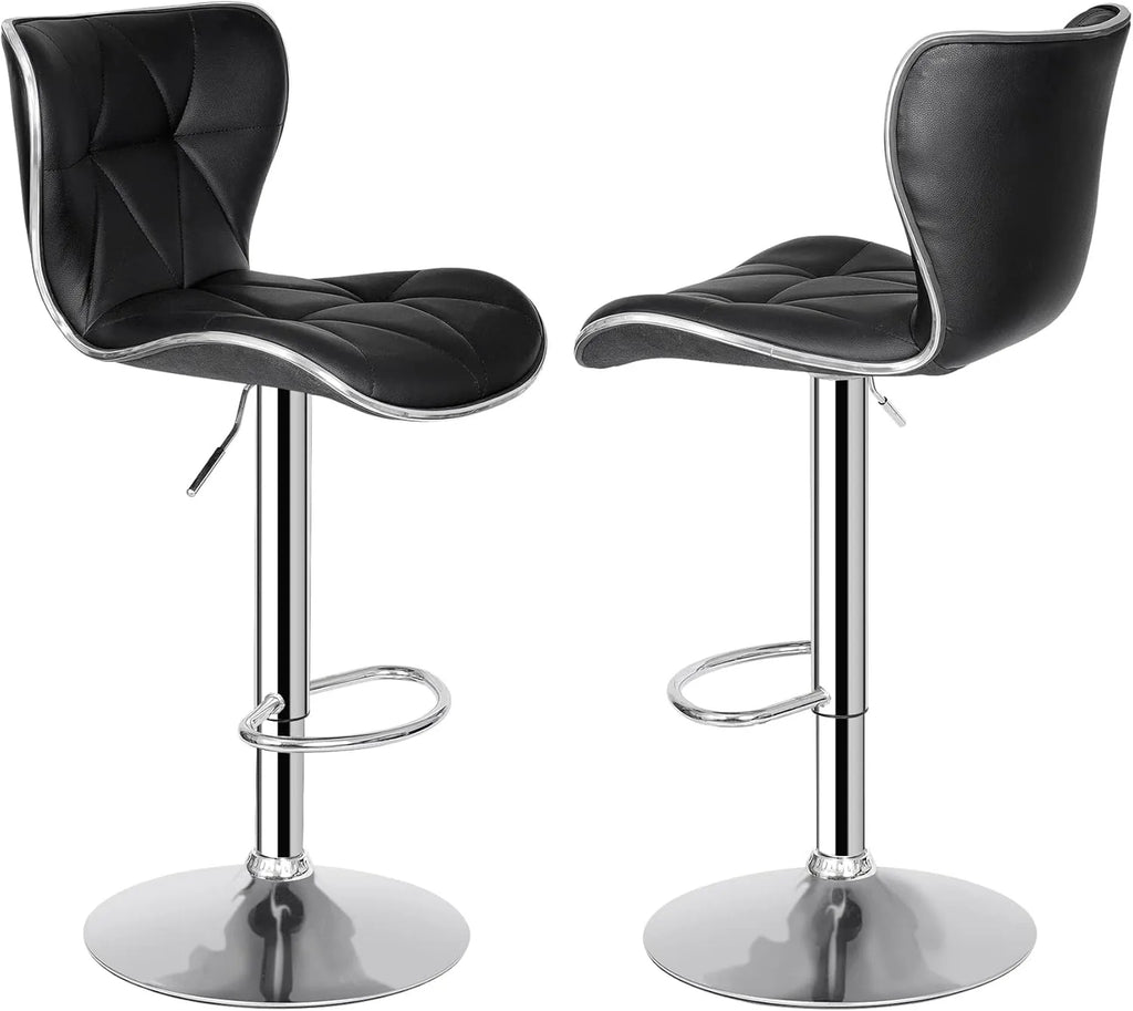 Adjustable Swivel Barstools Set of 2