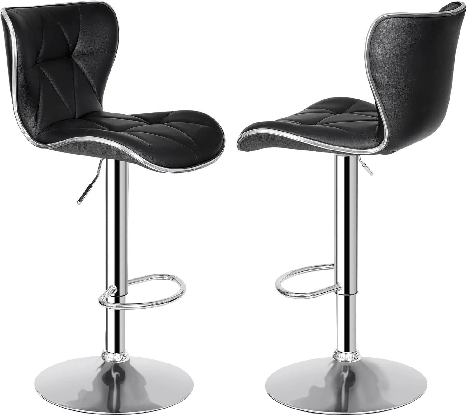 Adjustable Swivel Barstools Set of 2