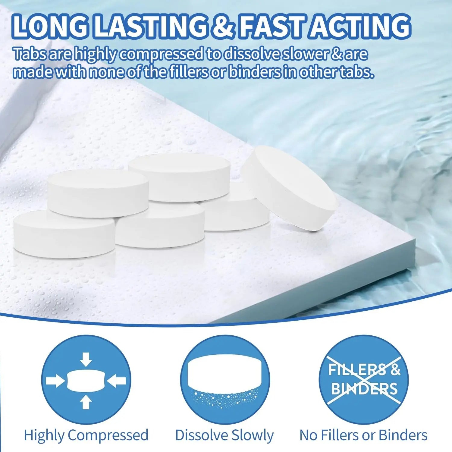 3" , 50 Pounds Chlorine Tablets