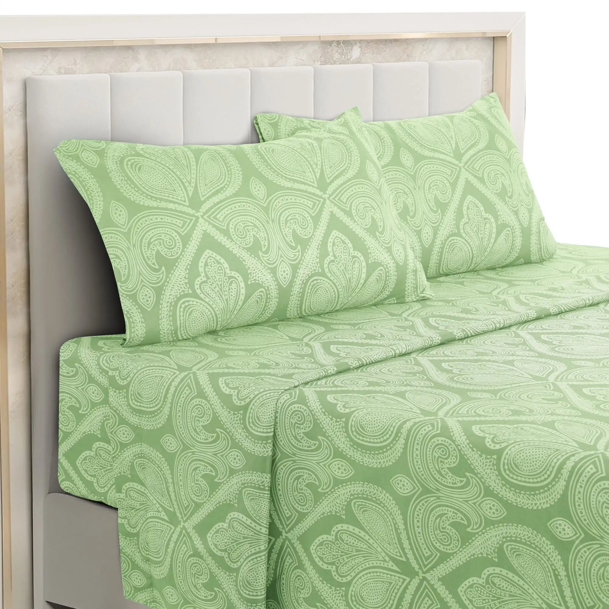 4-Piece Paisley Bed Sheet Set