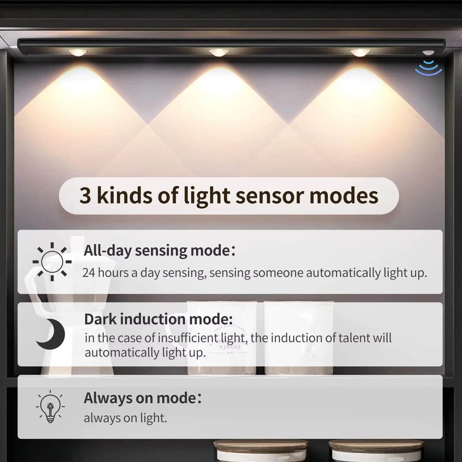 LED Under Cabinet Lights, Motion Sensor