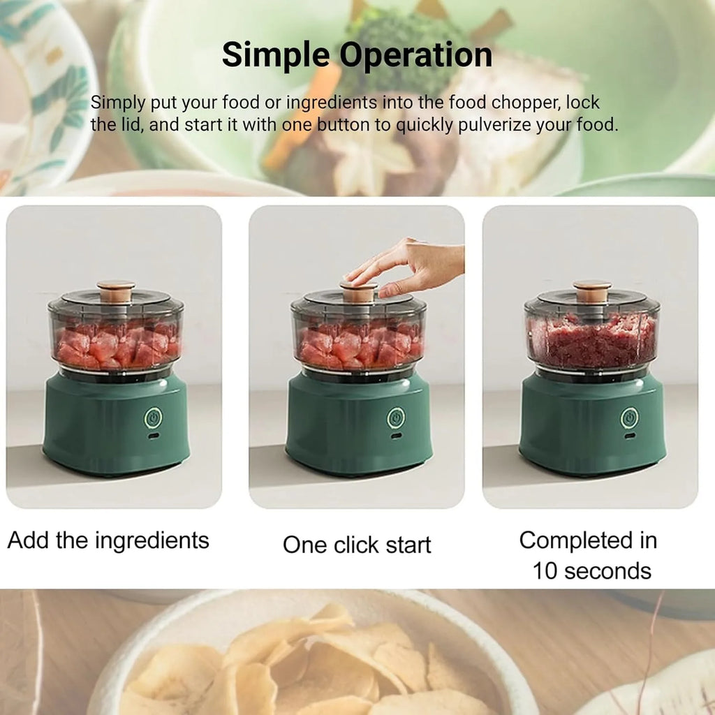 Mini Electric Food Processor