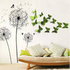12pcs 3D Butterfly Mirror Wall Decal