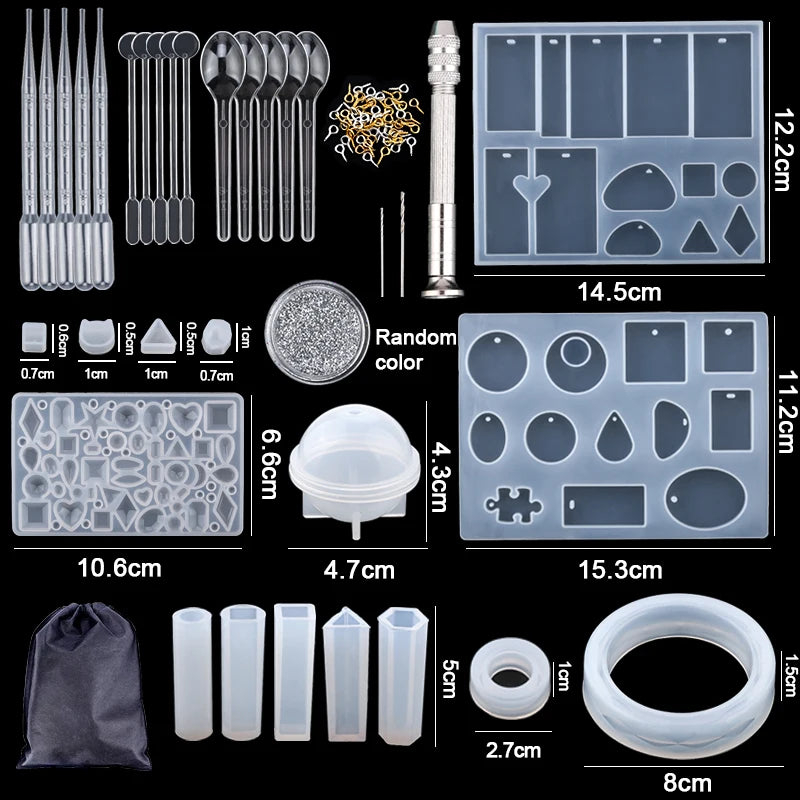 16 Epoxy Casting Molds Set
