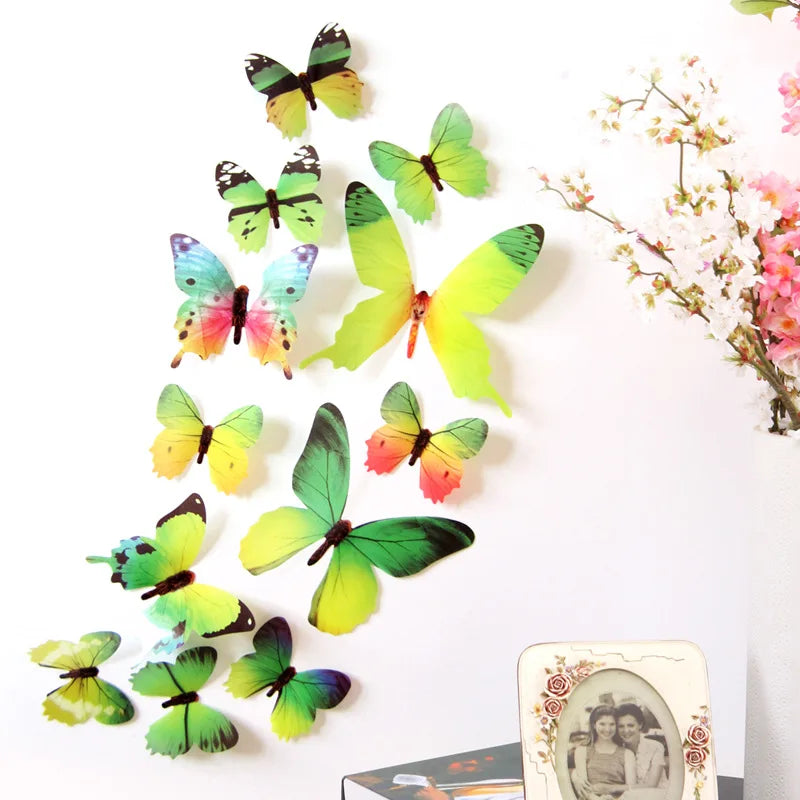 12Pcs Butterflies Wall Decals