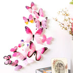 12Pcs Butterflies Wall Decals