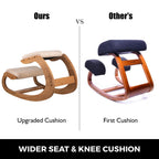 Ergonomic Rocking Wooden Kneeling Stool