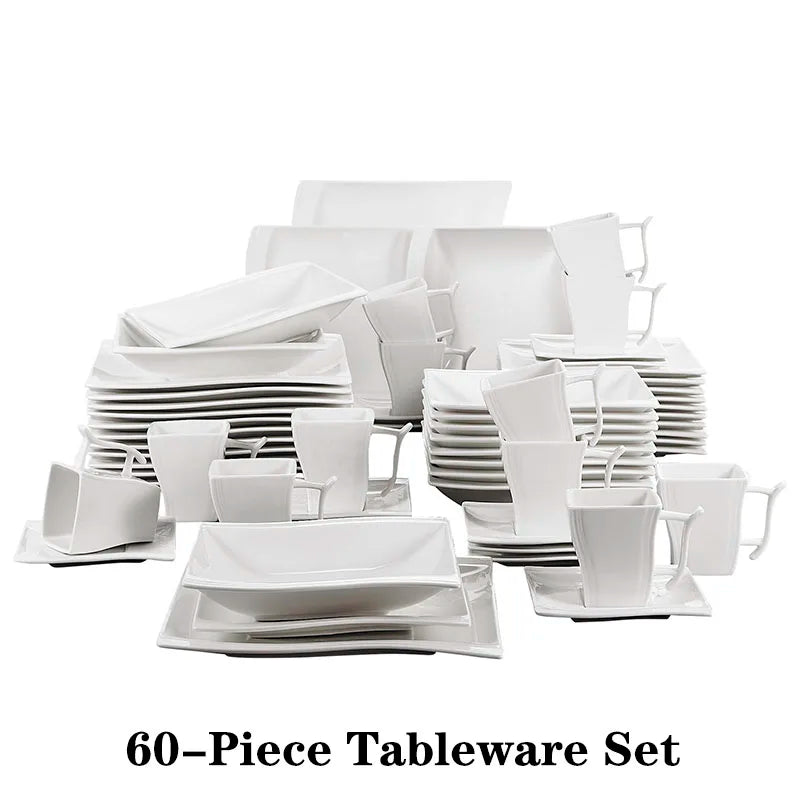 30/60 Pc. White Dinner Set / 12