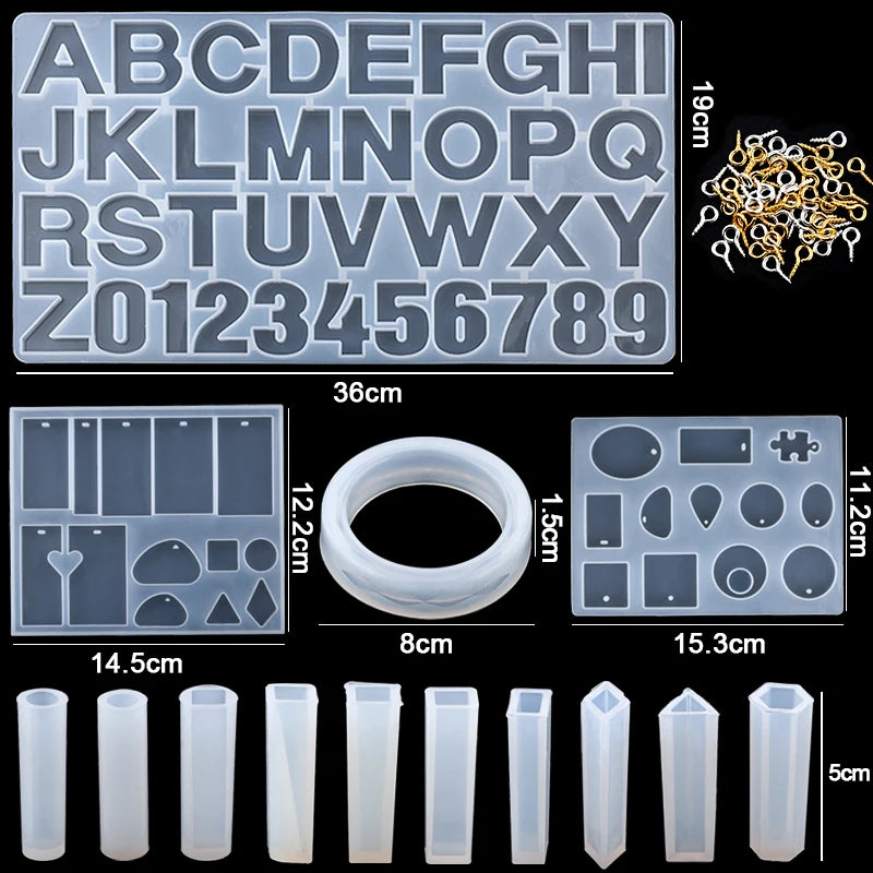 16 Epoxy Casting Molds Set