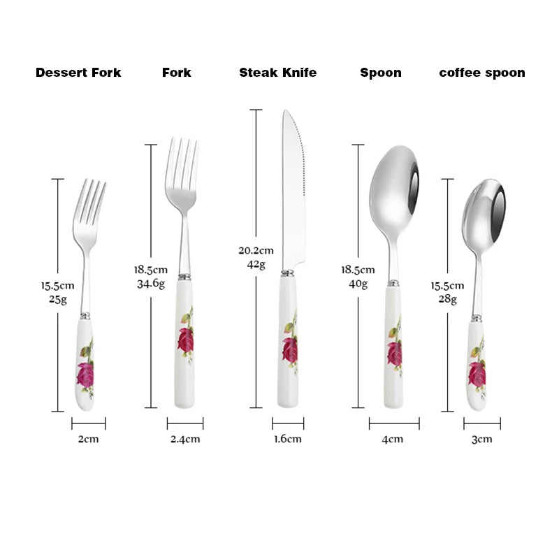 Ceramic Handle Tableware Set