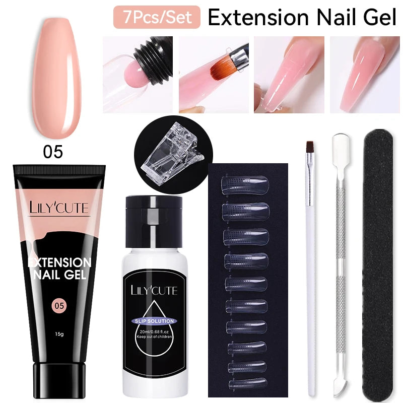 7Pcs/Set  Quick Nail Gel
