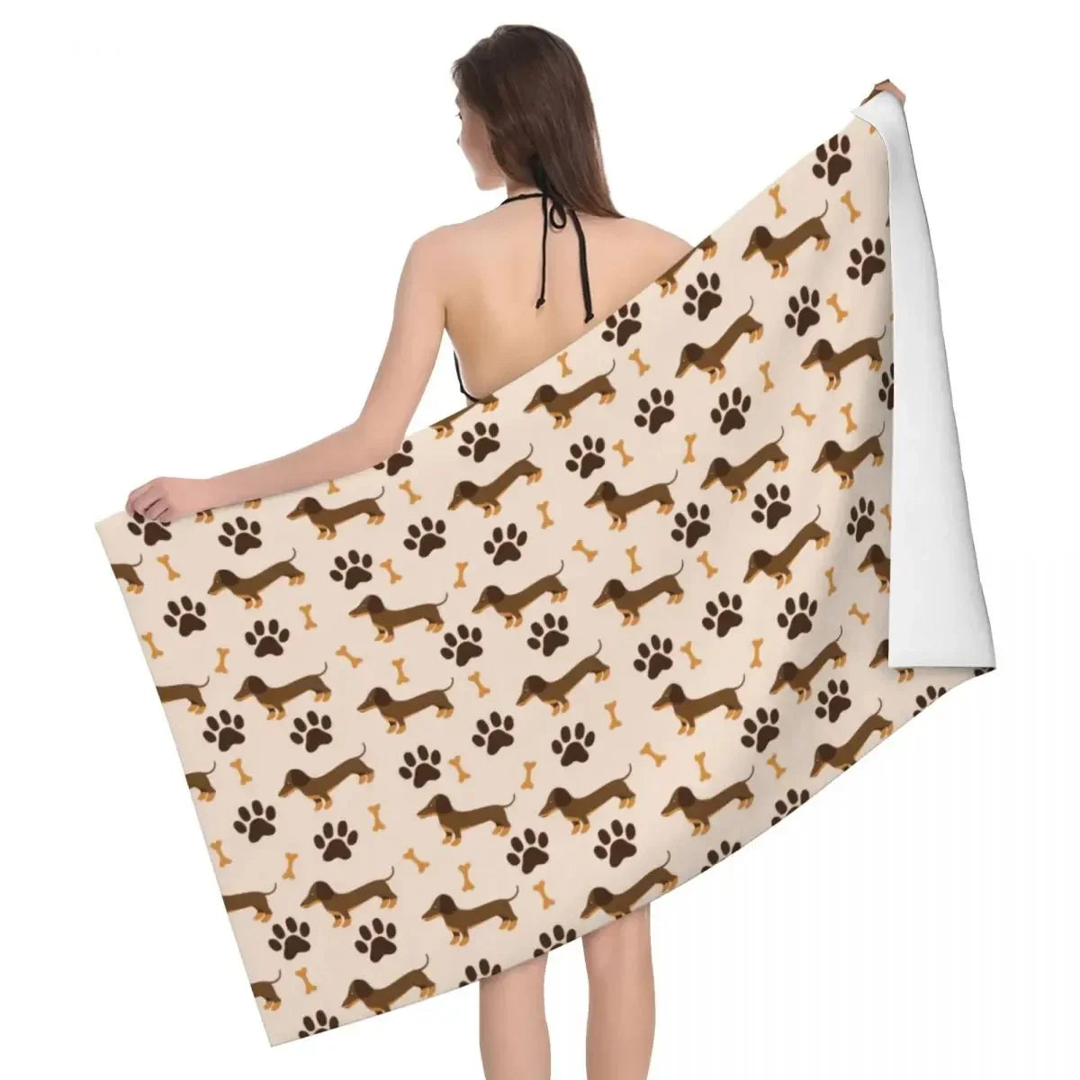 Dachshund Dog Beach Towel