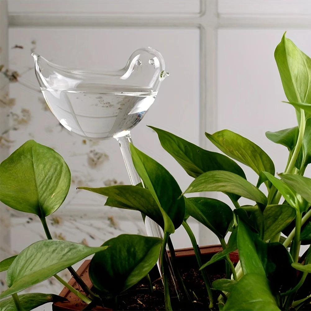 5 Bird-Shaped Self-Watering Globes