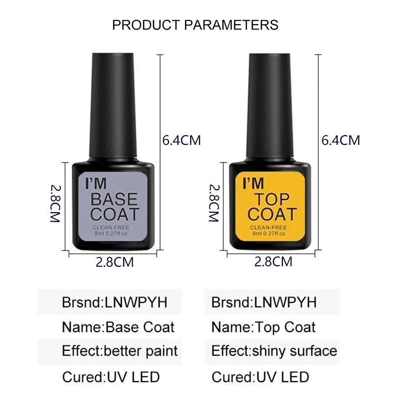 4 Pc, Top, Base Coat Gel  Kit