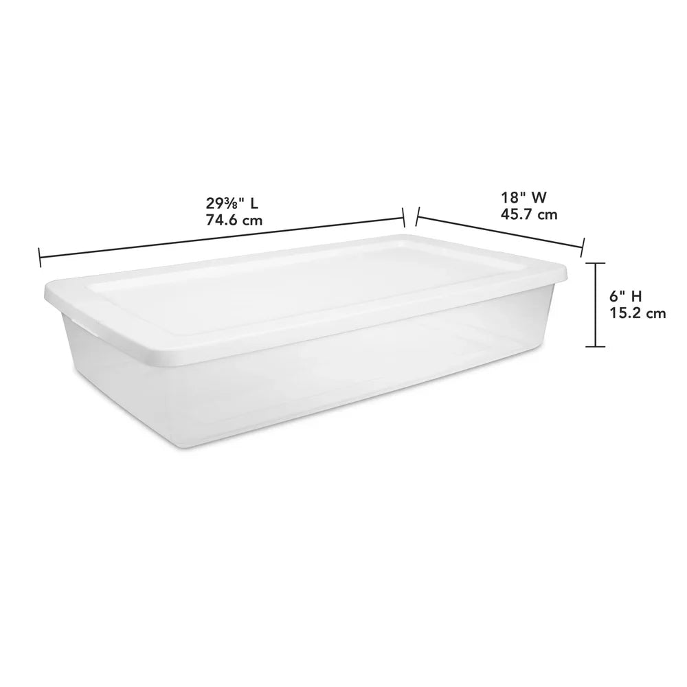 Plastic 41 Qt Stackable Container with Lid
