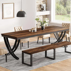 Rectangular Farmhouse Dinner Table